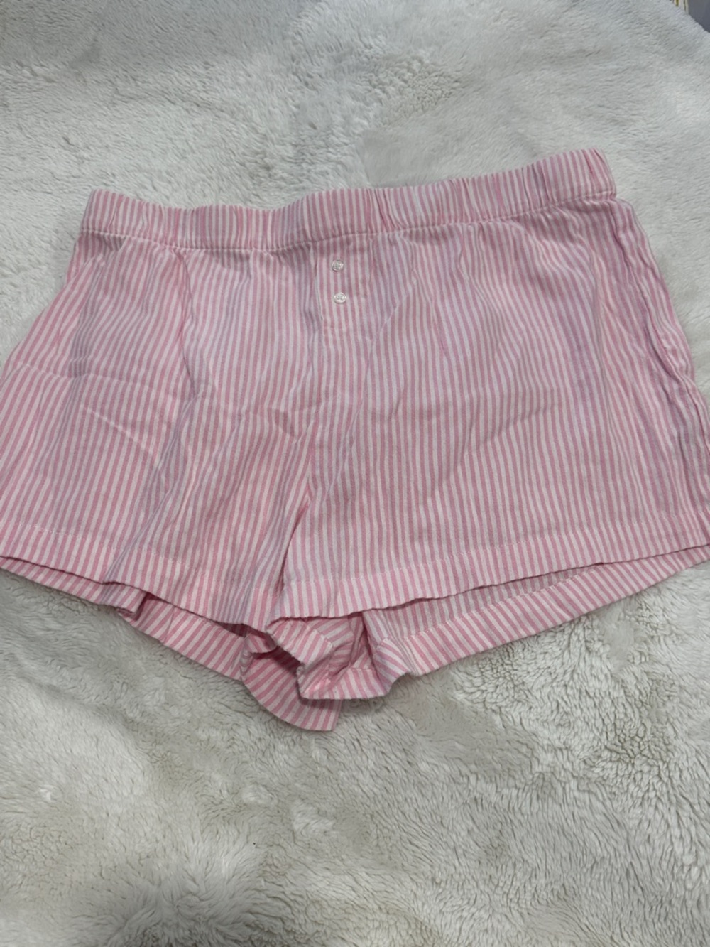 Pink Striped Men’s Casual Shorts